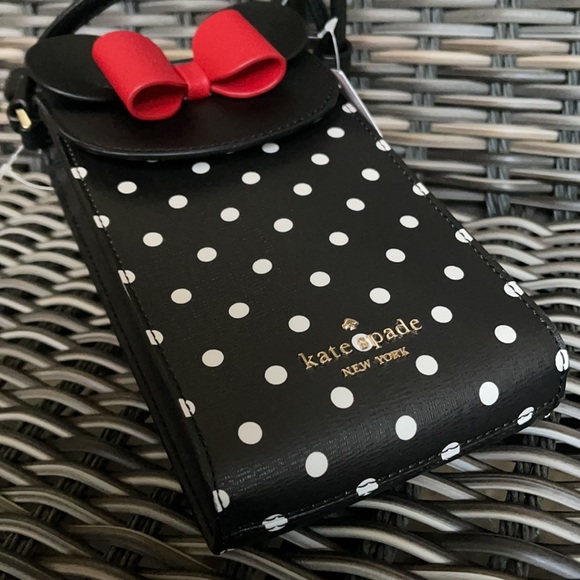 disney x kate spade new york minnie mouse north south flap phone crossbody - Picture 11 of 16